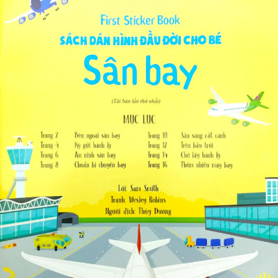 First Sticker Book - Sách Dán Hình Đầu Đời Cho Bé - Sân Bay 75N