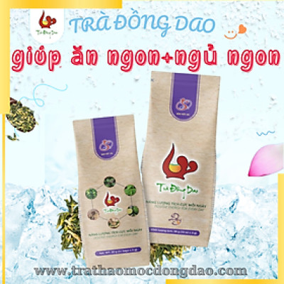 trà ăn ngon ngủ ngon Đồng Dao giúp hỗ trợ cơ thể được cân bằng để lấy lại giấc ngủ ngon, ăn uống ngon miệng,sức khỏe tốt,túi gồm 33 gói bao bì sạch đẹp