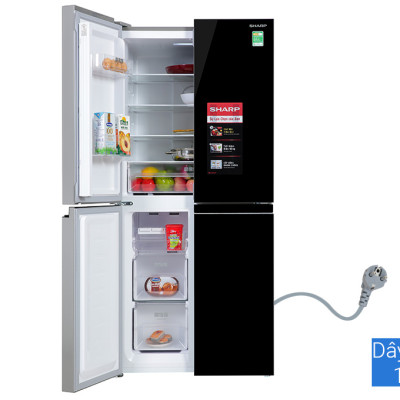 Tủ Lạnh Sharp Inverter 420 Lít SJ-FX420VG-BK 4 Cánh - Hàng chính hãng (chỉ giao HCM)