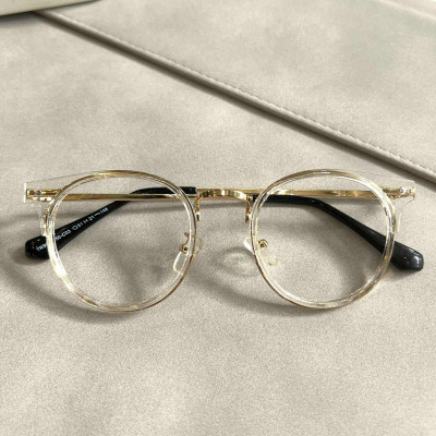 Kính Mắt tròn trong suốt thời trang ulzzang Hàn Quốc