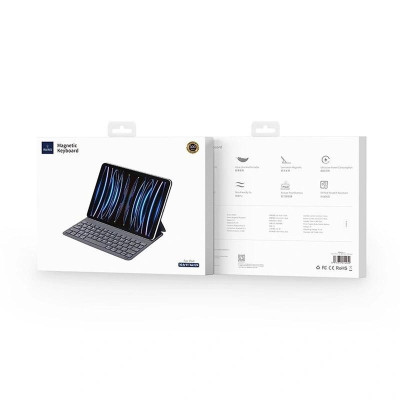 Bao da nam châm kèm bàn phím Wiwu Ultra Slim Magnetic Keyboard F17 cho iPad Air 11inch M3 , Air 13inch M3 2025 , Air 6 11inch M2 , Ipad Air 6 13inch M2 - hàng chính hãng