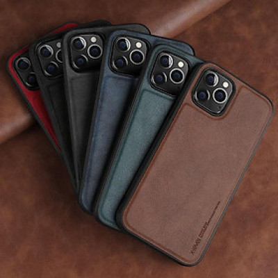 ỐP LƯNG DA dành cho iPhone 15 Pro Max , 15 Pro , 15 Plus , 15 ốp viền dẻo hiệu X-level - Hàng chính hãng