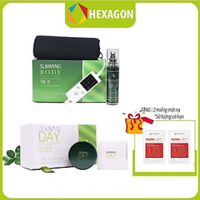 Combo  Cải thiện tình trạng Mỡ - Săn Da - Trị Rạn Slimming Body 2 + Slimming Day Collagen ( Phiên bản cải tiến)