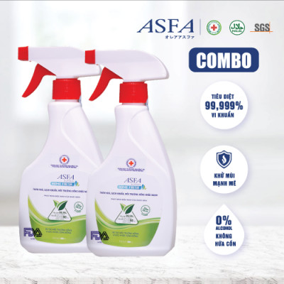 [Combo 2 Chai] Nước Xịt kháng khuẩn, Khử Mùi Dành Cho Gia Đình Asfa Home Fresh 500ml
