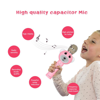 Máy nghe nhạc Laiannwell Q30 Micro BT Karaoke không dây USB có Micrô để hát
