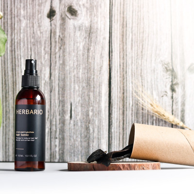 Combo Nước xịt dưỡng tóc vỏ bưởi & Bồ kết Herbario 100ml + Serum mọc tóc vỏ bưởi & Bồ kết Herbario 30ml