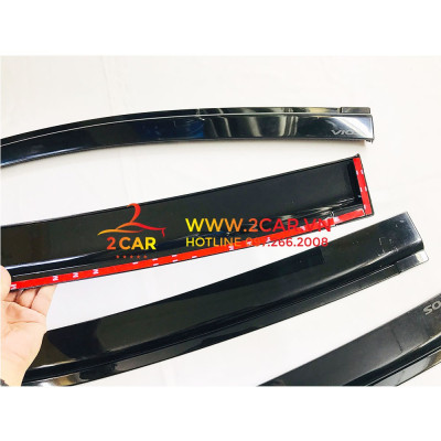 Vè Che Mưa Xe Toyota Vios 2003- 2017- 2019- 2022, loại nhựa đen cao cấp