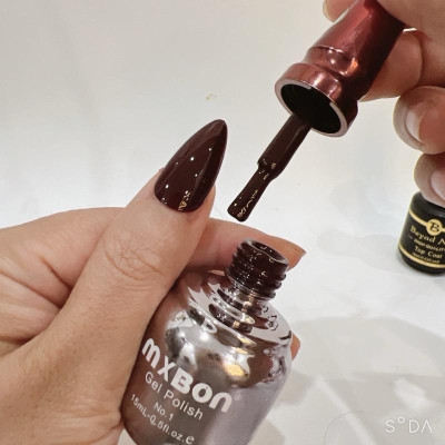 [Chai Lẻ] Sơn Gel Đỏ Mận MXBON Cao Cấp Số 6 Đặc Biệt 15ml Siêu Đậm Mướt, Dễ Kéo, Cần Dùng Đèn Hơ Nhanh Khô, Sơn Móng Làm Nail Đỏ Đô, Đỏ Mận