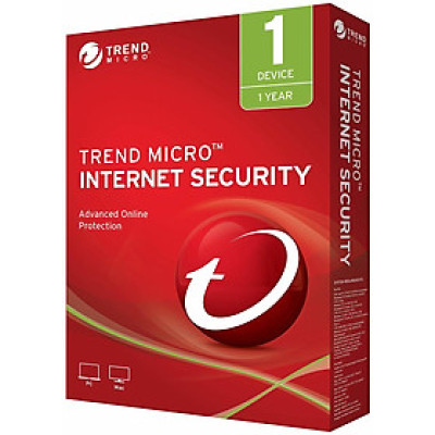 Phần Mềm Trend Micro Internet Security Bản Quyền 1 PC Năm - Hàng Chính Hãng
