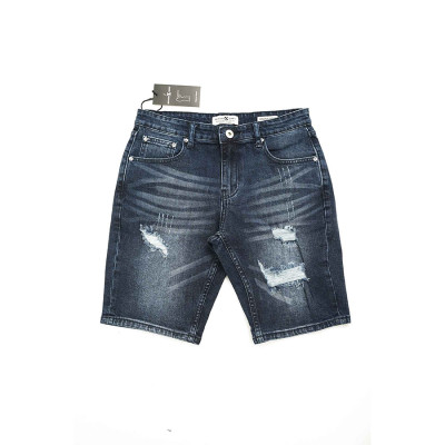 Quần Short Jeans Nam Rách Cao Cấp HUNTER  X-RAYS Form Slimfit Thun Màu Xanh S62