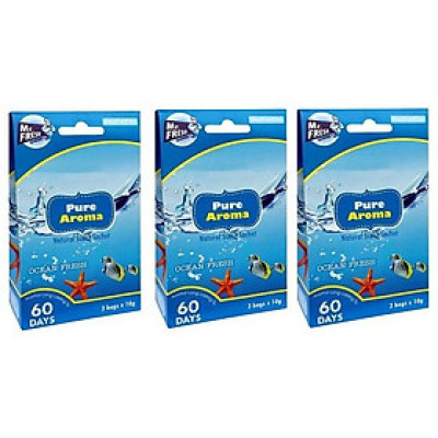 Bộ 3 Hộp 9 túi thơm phòng khử mùi ngàn hoa Mr. Fresh Hàn Quốc (10g/túi)