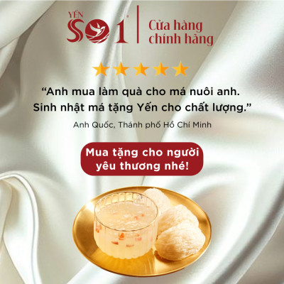 [Hộp 50gram ] Yến Số 1 Nhất Phẩm Hai Mặt Sợi, Yến Tươi Tinh Chế, Yến Sào Thật 100%