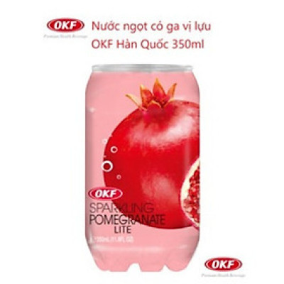 Nước ngọt có ga vị lựu (NƯỚC LỰU CÓ GA) OKF Hàn Quốc 350ml