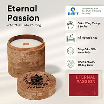 Nến Thơm Trị Liệu Le Rustique Yêu Thương (Eternal Passion) - Nến Thơm Cao Cấp - An Toàn Sức Khỏe