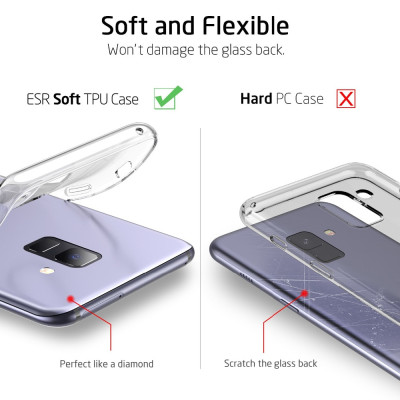 Ốp lưng dẻo dành cho Samsung Galaxy A8 Plus 2018 hiệu Ultra Thin mỏng 0.6mm chống trầy - Hàng chính hãng