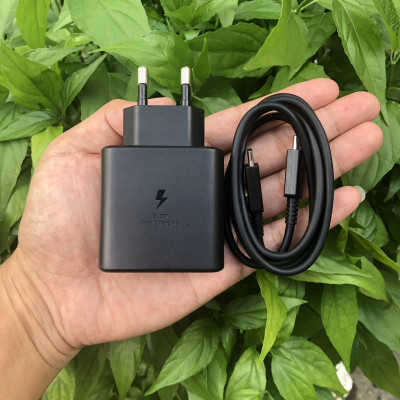 Bộ dây & củ sạc nhanh Samsung 45W Type-C cho Galaxy Note10 Plus, S20 Ultra và các dòng điện thoại khác – Hàng Chính hãng