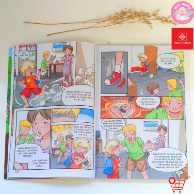 Sách - Thoát nạn trong tích tắc - Đối mặt với hỏa hoạn, lũ lụt, động đất - Dành cho bé từ 5-15 tuổi - Đinh Tị Books