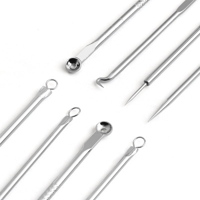 Bộ 4 Cây Nặn Mụn Lấy Mụn Đầu Đen Tại Nhà Chuyên Nghiệp Bằng Kim Loại Cao Cấp