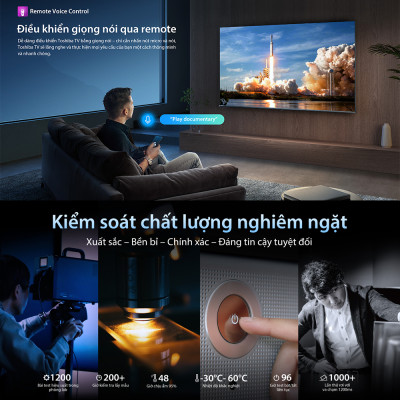 [SP Mới 2025] Smart Tivi Toshiba 43 inch AI 4K UHD 43C350RP - Giao Hàng Toàn Quốc - Bảo Hành 24 Tháng - Hàng Chính Hãng