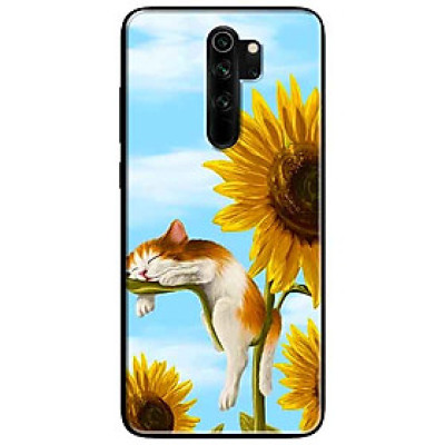 Ốp lưng in cho Xiaomi Redmi Note 8 Pro Mẫu Mèo Ngủ