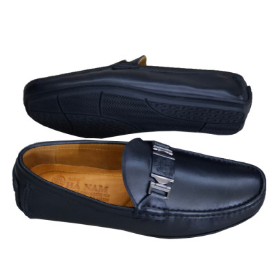 Giày Mọi Nam Đế Âm Da Bò Thật TiTi ĐÔ Cao Cấp GDA228d