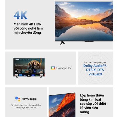 Smart Tivi Xiaomi TV A43" FUD 2025 - 43 Inch - Hàng Chính Hãng, Bảo Hành 24 Tháng