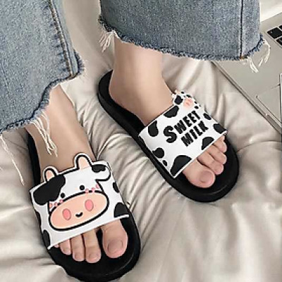 Dép Nữ Quai Ngang, Dép Bò Sữa Sweet Milk Siêu Dễ Thương DP05