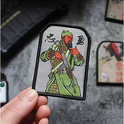 Patch_miếng dán velcro vải Tam Quốc_chiến thuật