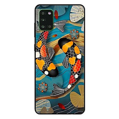 Ốp lưng dành cho Samsung A31 mẫu Cá Koi Đen