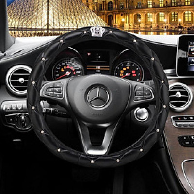 Bọc vô lăng đính đá, vương miện ( phù hợp nhiều dòng xe cỡ 38cm)