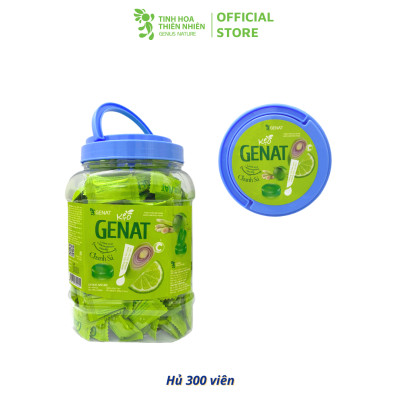 Kẹo ngậm Genat Chanh Sả (Hủ 300 viên)