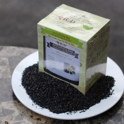 Túi hút ẩm than hoạt tính gáo dừa khử mùi và lọc không khí cho xe hơi chính hãng R2D (hộp 2 túi Lớn)