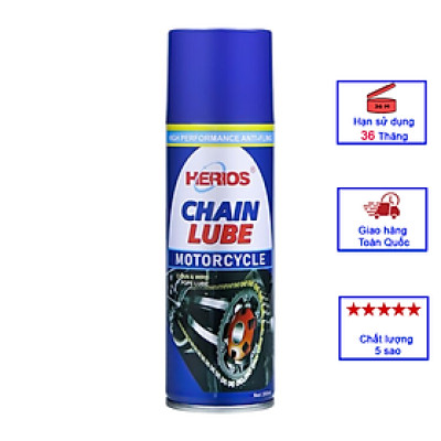 Chai Bôi Trơn Xích Xe Cao Cấp HERIOS LA-011 Công Nghệ Đức 300ml