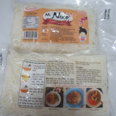 Combo 7 Gói Mì Nưa Vị Nguyên Das Keto 240g