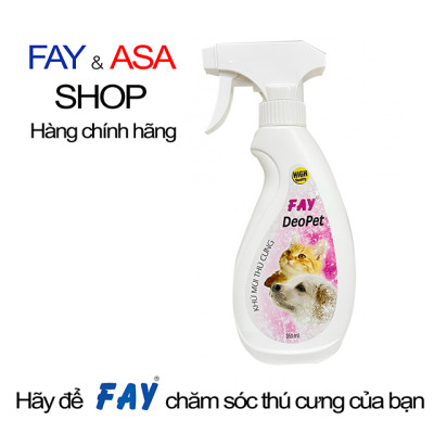 Fay Deopet 350ml - Khử mùi thú cưng chó mèo hương nước hoa