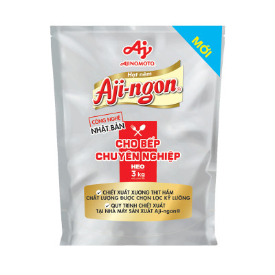 Gói Hạt Nêm Aji-ngon® Heo 3kg/Gói
