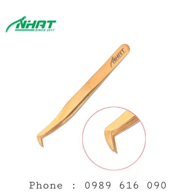 Nhíp Nối Mi Volume Trơn Vàng ( tặng kèm bao đựng ) | MADE IN PAKISTAN