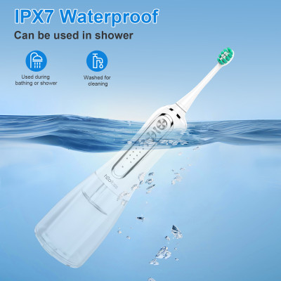 Máy tăm nước kết hợp bàn chải điện 2 in 1 H2Ofloss HF-S01 - Hàng chính hãng