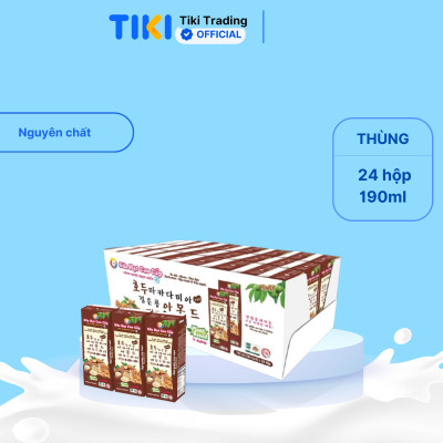 Sữa hạt cao cấp Óc chó-Macca-Đậu đen-Hạnh nhân-Đậu nành & Yến mạch 190ml (24 hộp/thùng)