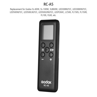 Điều khiển từ xa Godox RC-A5 16 kênh 6 nhóm Thay thế cho Godox SL-60W SL-100W SLB60W LED308W / Y / C LED308IIW / Y / C