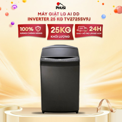 TV2725SV9J  - Máy giặt LG AI DD Inverter 25 kg TV2725SV9J - Hàng Chính Hãng - Chỉ Giao Hồ Chí Minh