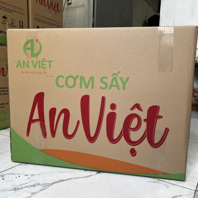 Cơm Cháy Gạo Lứt Chà Bông An Việt 120 gram-gạo hữu cơ không chất bảo quản- an toàn - Date mới