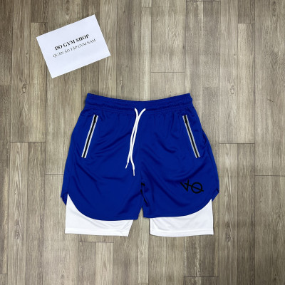 Quần 2 lớp nam tập gym DO GYM SHOP thun lỗ kim thoáng mát khi chơi thể thao QV2L11
