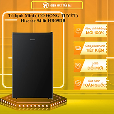 Tủ lạnh Mini Bar Hisense 94 Lít HR09DB làm lạnh nhanh, tiết kiệm điện, bảo hành 24 tháng - HÀNG CHÍNH HÃNG