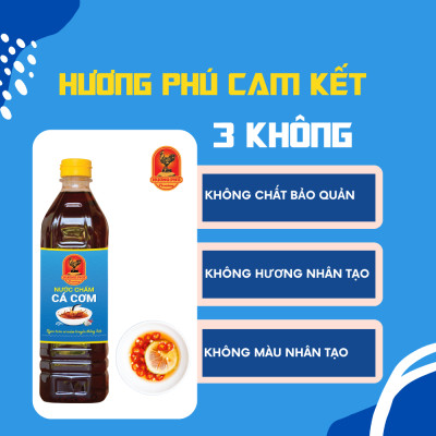 Nước chấm cá cơm Hương Phú 7 độ đạm 1000ML - Thùng 12 chai - Hàng Chính Hãng