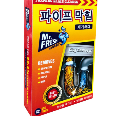 Combo 6 hộp 12 gói bột thông tắc làm sạch đường ống Hàn Quốc (100g/gói)