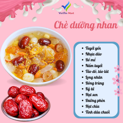 Set Nguyên Liệu Nấu Chè Dưỡng Nhan 25 30 Chén VietTin Mart