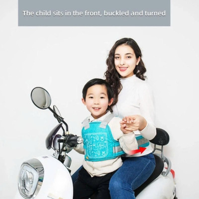 Đai đi xe máy cho bé phản quang, thoáng khí sử dụng khóa 2 cấp bền chắc, chống bụi bẩn