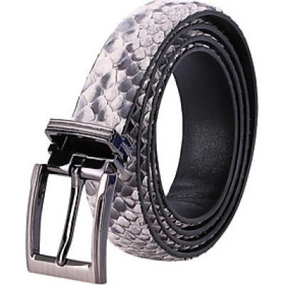 Thắt Lưng Nữ Da Trăn Huy Hoàng HT5309 - Trắng