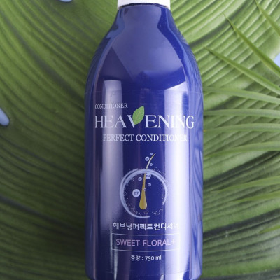Bộ chăm sóc tóc Dầu Gội & Dầu Xả dưỡng chất suôn mượt Heavening 750ml tặng kèm mũ tắm họa tiết hoa